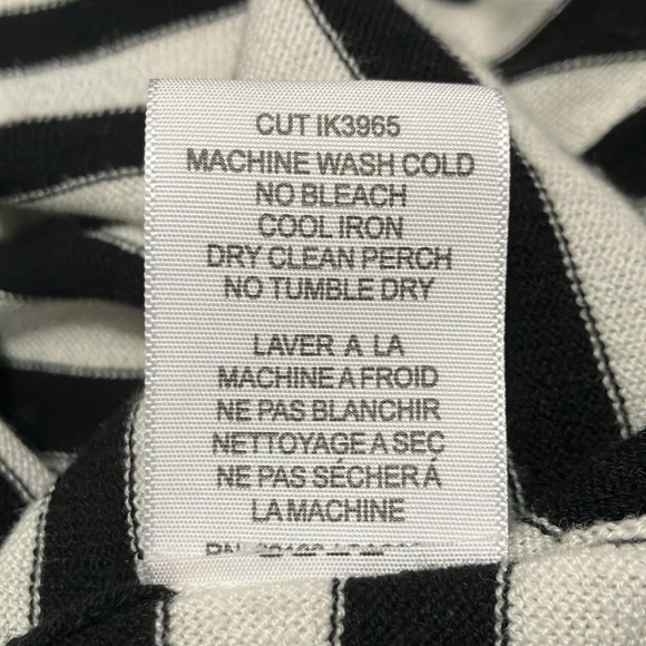 Y2K Vintage Guess Jeans Striped Lightweight V-Neck Hooded Sweater Size S - Picture 6 of 6